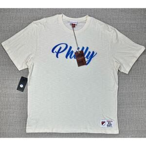 Philadelphia Union Shirt Mens XL White MLS Soccer Mitchell & Ness Philly Script
